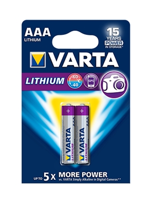 Attēls no 1x2 Varta Ultra Lithium Micro AAA LR03