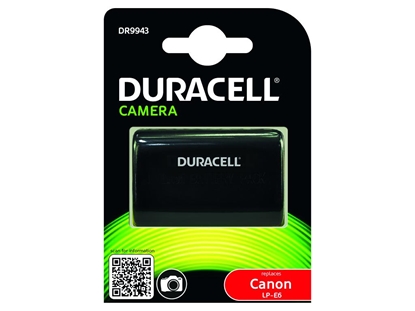 Attēls no Duracell Li-Ion Akku 1600 mAh for Canon LP-E6