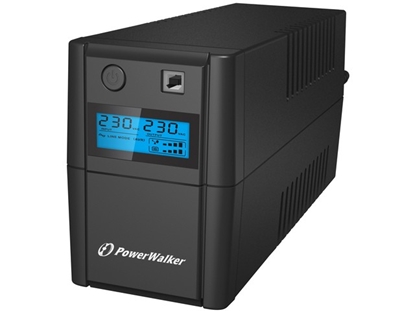 Изображение UPS LINE-INTERACTIVE 650VA 2X 230V PL OUT, RJ11     IN/OUT, USB, LCD 