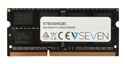 Attēls no V7 4GB DDR3 PC3-8500 - 1066mhz SO DIMM Notebook Memory Module - V785004GBS