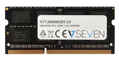 Attēls no V7 8GB DDR3 PC3-12800 - 1600mhz SO DIMM Notebook Memory Module - V7128008GBS-LV