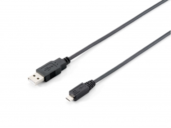 Picture of Equip USB 2.0 Type A to Micro-B Cable, 1.0m , Black