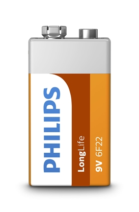 Attēls no Philips LongLife Battery 6F22L1B/10