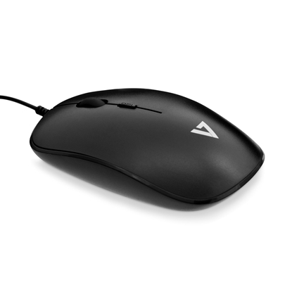Picture of V7 Low Profile USB Optical Mouse - Black