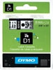 Picture of Dymo D1 9mm Black/Clear labels 40910