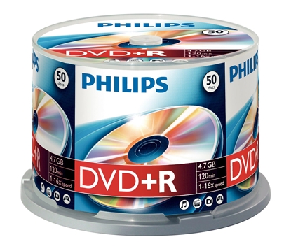 Изображение 1x50 Philips DVD+R 4,7GB 16x SP