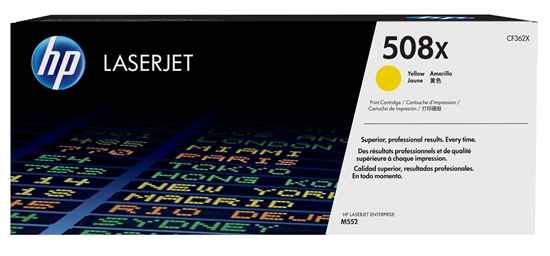 Picture of HP Toner CF 362 X yellow No. 508 X