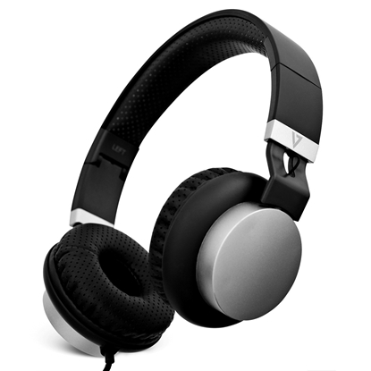 Attēls no V7 Lightweight Headphones - Black/Silver