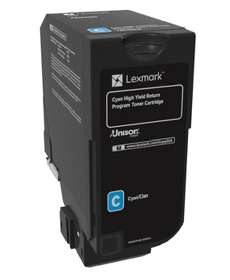 Picture of Lexmark 74C2HC0 toner cartridge 1 pc(s) Original Cyan