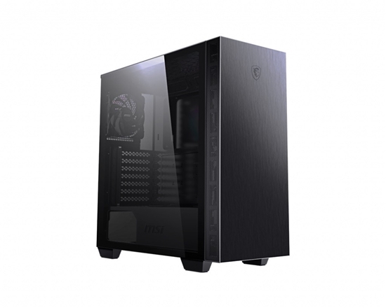 Picture of MSI MPG SEKIRA 100P 'S100P' Mid Tower Gaming Computer Case 'Black, 4x 120mm PWM Fans, USB Type-C, Tempered Glass Panel, ATX, mATX, mini-ITX'