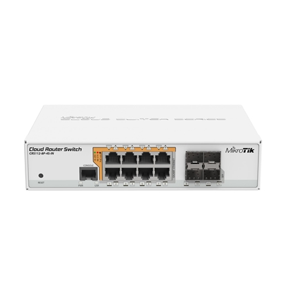 Picture of NET ROUTER/SWITCH 8PORT 1000M/4SFP CRS112-8P-4S-IN MIKROTIK