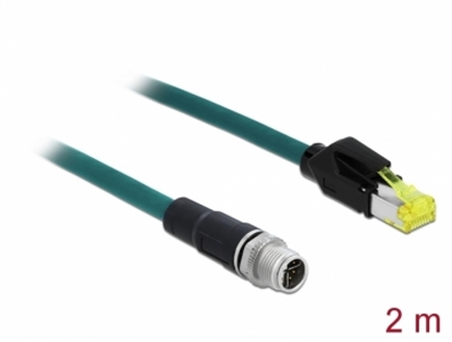 Attēls no Delock Network cable M12 8 pin X-coded to RJ45 Hirose plug TPU 2 m