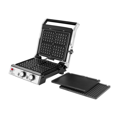Изображение ECG KG 2033 Duo Grill & Waffle, 2000W, 4 working positions, 2 independent thermostats