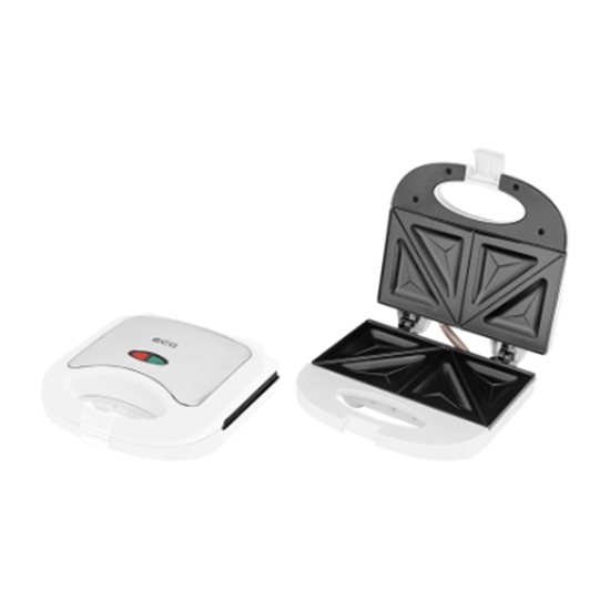 Picture of ECG S 3271 Sandwich maker, 750W, Suitable for preparing 2 triangle toasts sandwiches