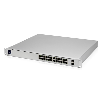 Picture of Switch|UBIQUITI|USW-Pro-24-PoE|Type L3|Desktop/pedestal|Rack|24x10Base-T / 100Base-TX / 1000Base-T|2xSFP+|PoE ports 24|PoE+ ports 16|400 Watts|USW-PRO-24-POE