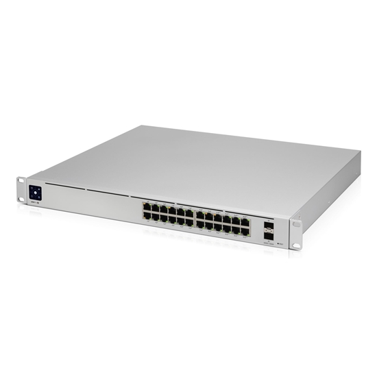 Picture of Switch|UBIQUITI|USW-Pro-24-PoE|Type L3|Desktop/pedestal|Rack|24x10Base-T / 100Base-TX / 1000Base-T|2xSFP+|PoE ports 24|PoE+ ports 16|400 Watts|USW-PRO-24-POE