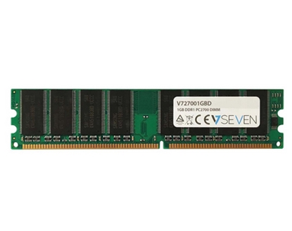 Attēls no V7 1GB DDR1 PC2700 - 333Mhz DIMM Desktop Memory Module - V727001GBD