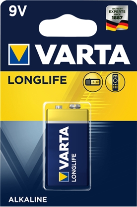 Picture of Varta Longlife Extra 9V Single-use battery Alkaline