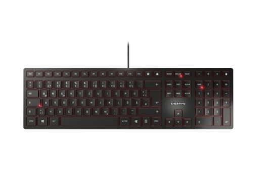 Изображение CHERRY KC 6000 Slim keyboard USB QWERTZ German Black