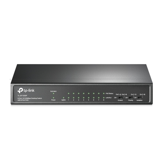 Picture of TP-LINK 9-Port 10/100Mbps Desktop Switch with 8-Port PoE+