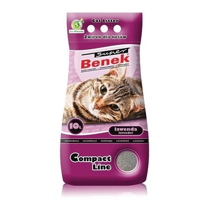 Attēls no Certech Super Benek Compact Lavender - Cat Litter Clumping 10 l
