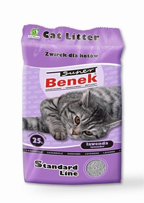 Attēls no Certech Super Benek Standard Lavender - Cat Litter Clumping 25 l (20 kg)