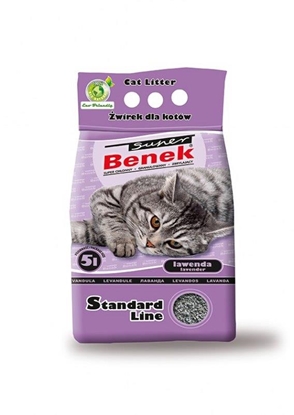 Attēls no Certech Super Benek Standard Lavender - Cat Litter Clumping 5 l