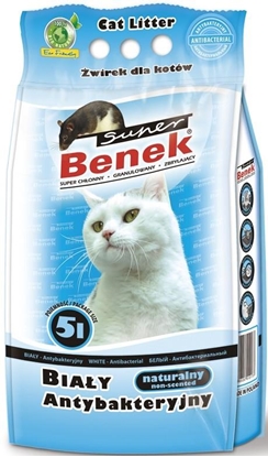 Picture of Certech Super Benek White Antibacterial - Cat Litter Clumping 5 l