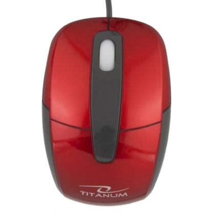 Picture of Titanium TM108R BARRACUDA 3D WIRED OPTICAL MOUSE USB RED