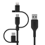 Изображение Belkin BOOST Charge Univ. Cable 1,2m Lightn./Micro/USB-C - USB-A