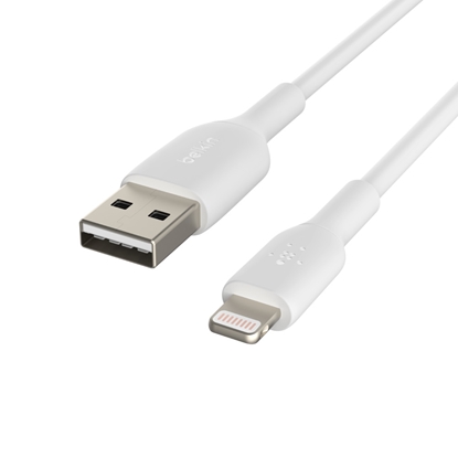 Attēls no Belkin Lightning Cable 15cm, PVC, white, mfi cert.