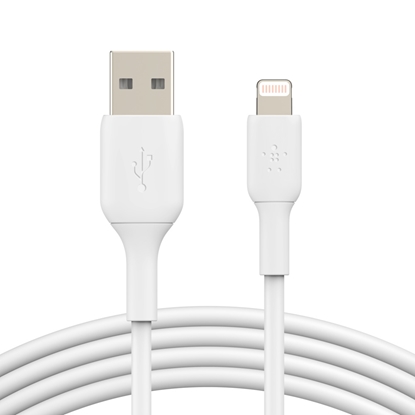 Attēls no Belkin Lightning Lade/Sync Cable 1m, PVC, white, mfi certified