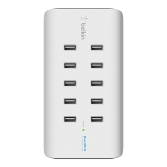 Picture of Belkin Rockstar 10-Port USB Charg. station, 120W    B2B139vf