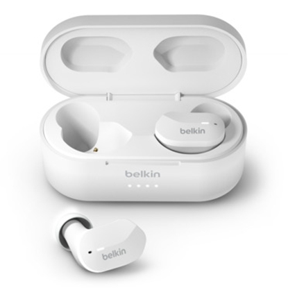Attēls no Belkin AUC001BTWH headphones/headset Wireless In-ear Music Micro-USB Bluetooth White