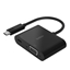 Attēls no Belkin USB-C to VGA-Adapter 60W PD, black AVC001btBK