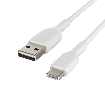 Attēls no Belkin USB-C/USB-A Cable 15cm PVC, white CAB001bt0MWH