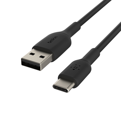 Attēls no Belkin USB-C/USB-A Cable 1m PVC, black CAB001bt1MBK