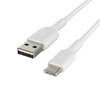 Изображение Belkin USB-C/USB-A Cable 2m PVC, white CAB001bt2MWH