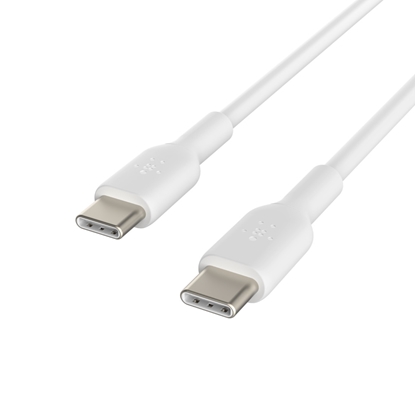 Attēls no Belkin USB-C/USB-C Cable      1m PVC, white          CAB003bt1MWH