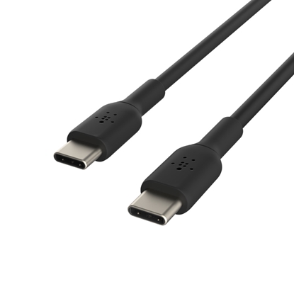 Attēls no Belkin USB-C/USB-C Cable 1m PVC, black CAB003bt1MBK