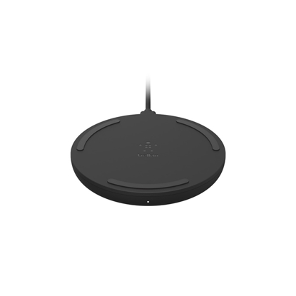 Picture of Belkin WIA001BTBK mobile device charger Smartphone Black AC Wireless charging Fast charging Outdoor