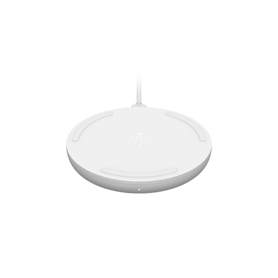 Picture of Belkin WIA001BTWH mobile device charger Telephone White AC Wireless charging Fast charging Auto