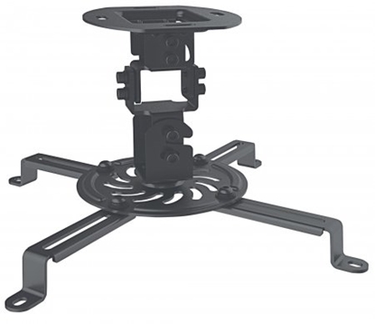 Picture of Manhattan Projector Mount, Ceiling, Universal, Tilt, Swivel & Rotate, Height: 15cm, Max 13.5kg, Black, Lifetime Warranty