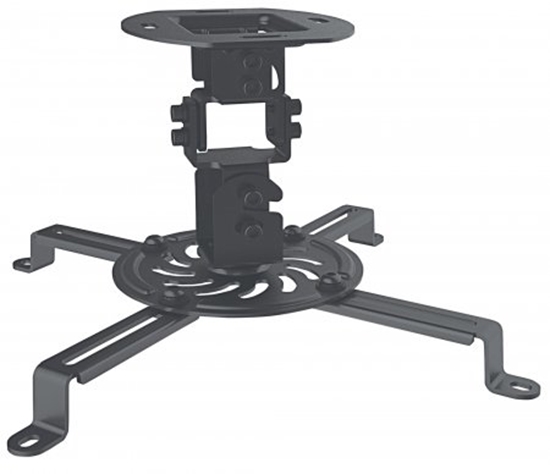 Picture of Manhattan Projector Mount, Ceiling, Universal, Tilt, Swivel & Rotate, Height: 15cm, Max 13.5kg, Black, Lifetime Warranty