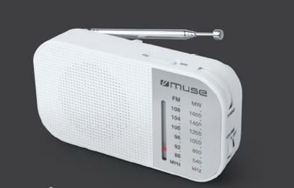 Изображение Muse M-025 RW, Portable radio, White
