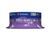 Picture of 1x25 Verbatim DVD+R Double Layer 8x Speed, 8,5GB matt silver