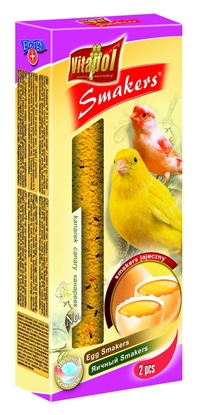 Attēls no VITAPOL Birds Food Egg Flasks for Canary 2pcs 50g