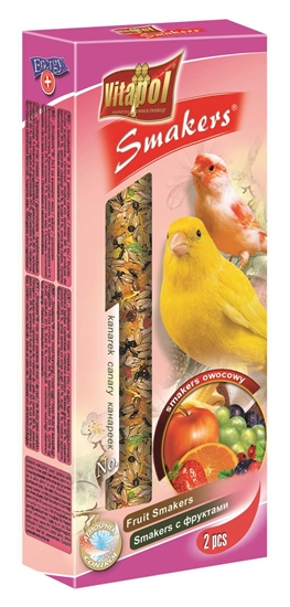 Изображение VITAPOL Bird Food Flask Fruit Canary 2pcs.