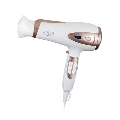 Picture of Adler Hair Dryer AD 2248 2400 W, Number of temperature settings 3, Ionic function, Diffuser nozzle, White