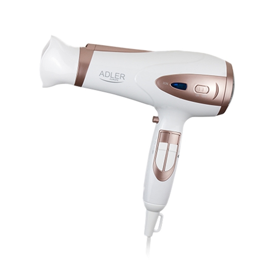 Изображение Adler | Hair Dryer | AD 2248 | 2400 W | Number of temperature settings 3 | Ionic function | Diffuser nozzle | White